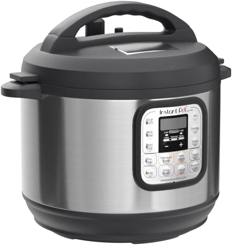 Instant Pot Duo 7-in-1 Mini Electric Pressure Cooker, Slow Rice Cooker, Steamer, Sauté, Yogurt Maker, Warmer & Sterilizer, Includes Free App with over 1900 Recipes, Stainless Steel, 3 Quart